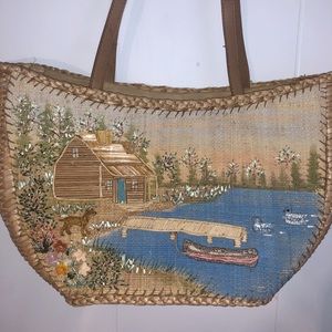 Cappeli Straw Dog Purse
